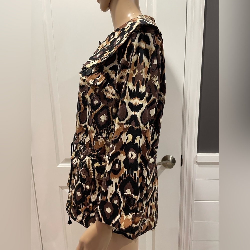NWOT Elementz leopard jacket size L - Picture 4 of 5